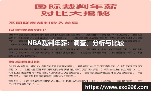 NBA裁判年薪：调查、分析与比较